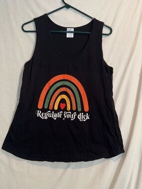 Women's Rights Black Scoop Neck Tank Top